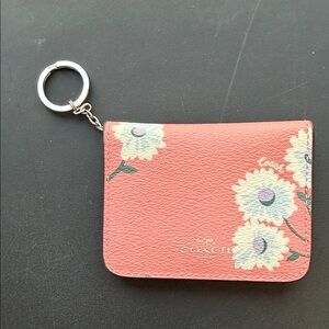 Coach Coral Floral Key Holder